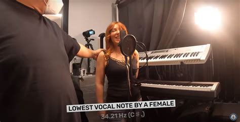 World Record For Lowest Vocal Note Reached By A Female - borninspace