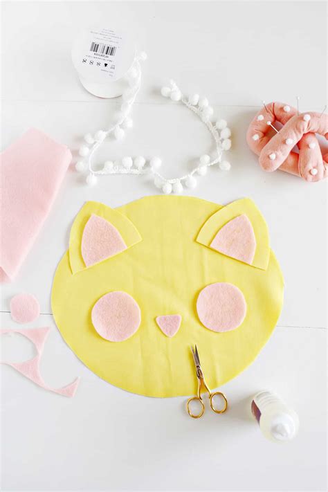 Cat Face Pillow DIY! - A Beautiful Mess