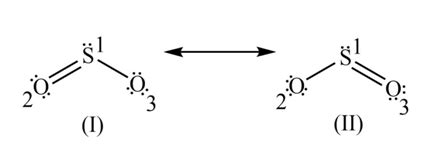 Draw all possible resonance structures for SO2. Determine the formal charge on each atom in each ...