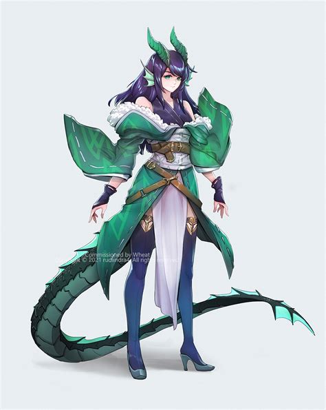 ArtStation - Half-Dragon Sorceress