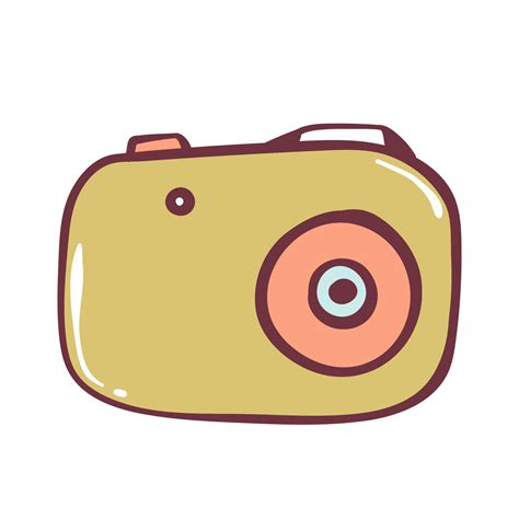 Cute kawaii camera smiling and winking. Cartoon character photographic equipment. T shirt design ...