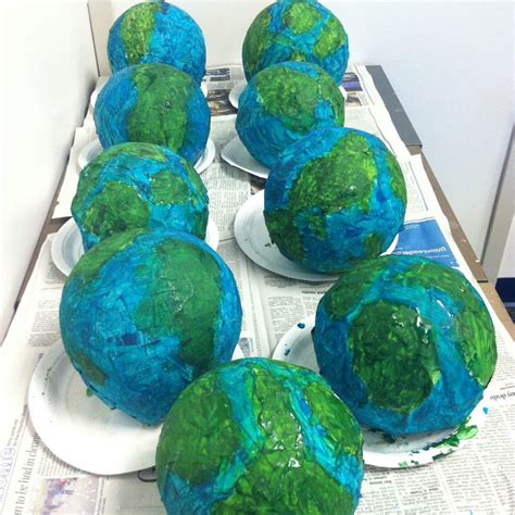 Paper mâché globes | Paper mache, Paper, Globe