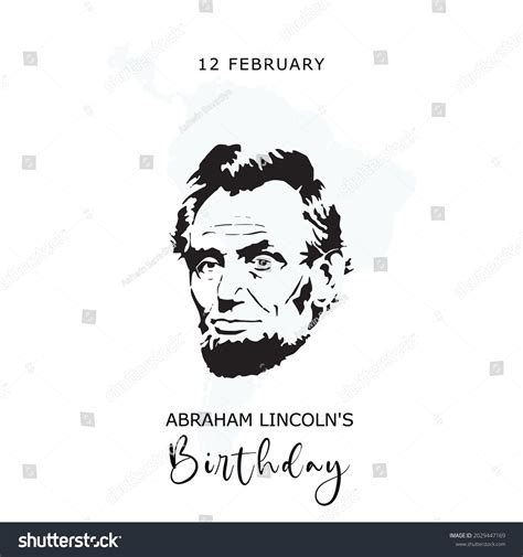 Abraham Lincoln Birthday Vector Illustration Design Stock Vector ...