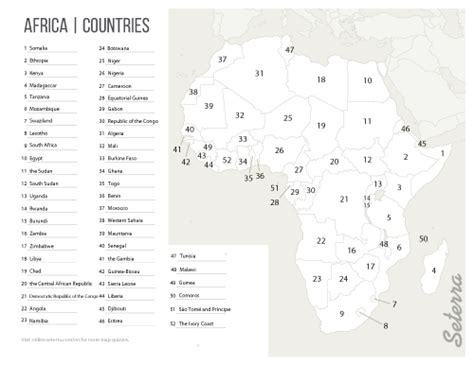 Africa Countries Map Quiz PDF