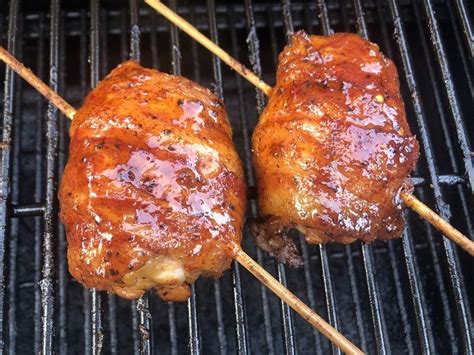 Smoked Bacon Wrapped Chicken Thighs on a Pellet Grill {Traeger, Pit Boss, Z Grills} | Recipe in ...