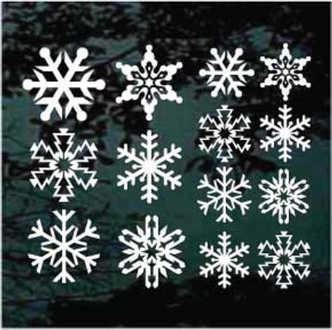 Snowflake Decals & Stickers for Cars, Trucks, and Windows