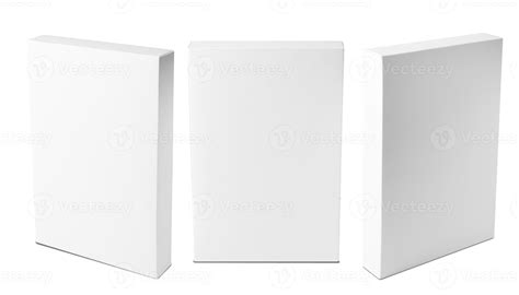 Set of White box mockup isolated on white background with clipping path 14611952 Stock Photo at ...