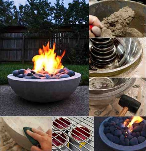 DIY Concrete Fire Pit - Do-It-Yourself Fun Ideas