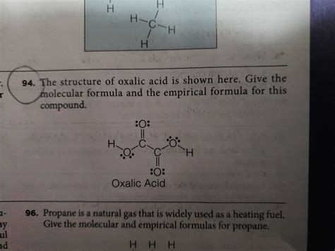 Oxalic Acid Structure