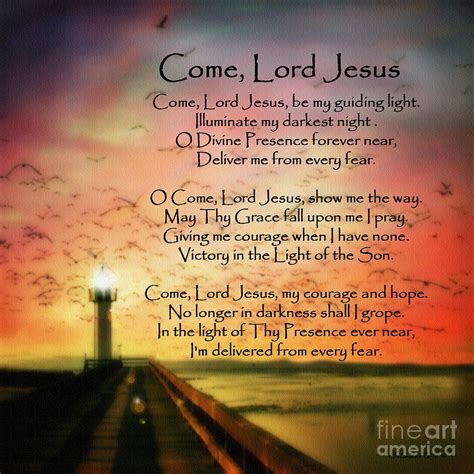 Come Lord Jesus Digital Art by Belinda Rose - Pixels