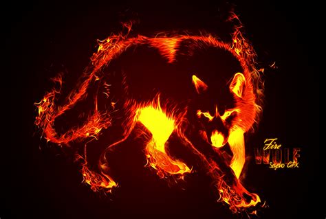 Fire Wolf Wallpaper - WallpaperSafari