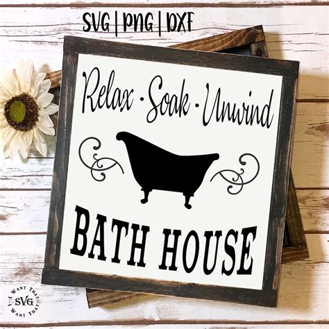 Bathroom Sign Svg Farmhouse Bathroom Svg Bathroom Svg | Etsy