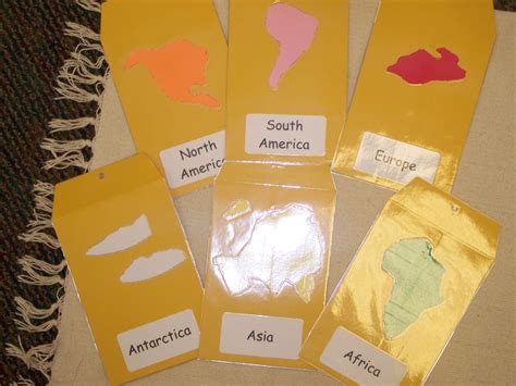 My Montessori Journey: Continent Map Work