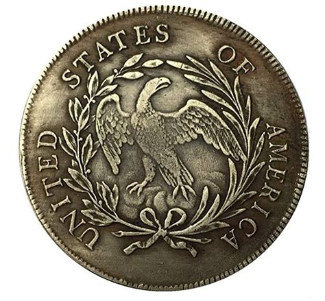 Rare Antique USA United States 1796 Liberty Silver Color Dollar Coin ...