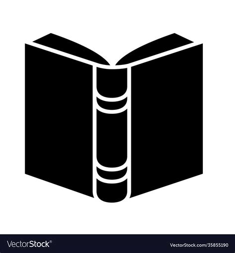 Open Book Silhouette Vector