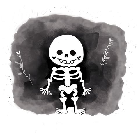 Happy Skeleton Clipart · Creative Fabrica