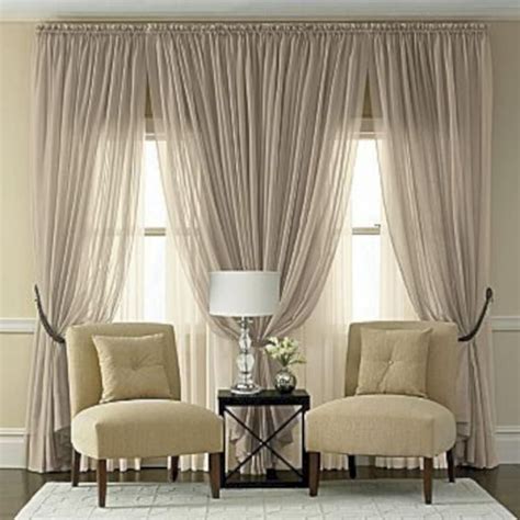 60 AWESOME STYLISH LIVING ROOM CURTAINS IDEAS WITH BLINDS #CurtainsIdeasHanging #LongBed ...