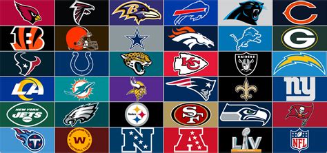 NFL Team Logos | 32 nfl teams, Nfl logo, Nfl teams logos