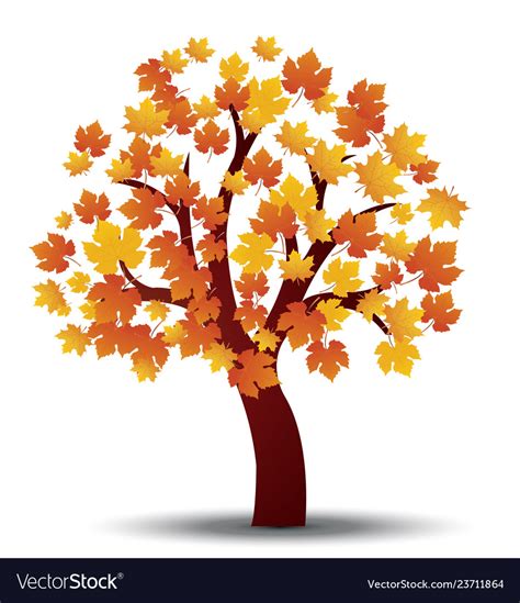 Autumn tree Royalty Free Vector Image - VectorStock