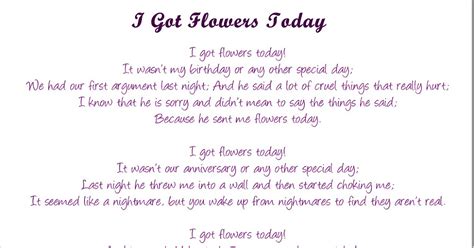 1 best dad coloring page: I Got Flowers Today Poem - Got Flowers Today ...