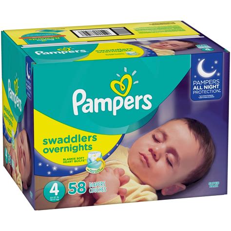 Pampers Swaddlers Overnights Diapers Size 4 58 ct | Shipt