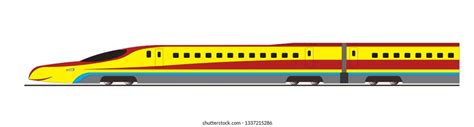 High Speed Train Cartoon Stock Vector (Royalty Free) 1337215286 ...