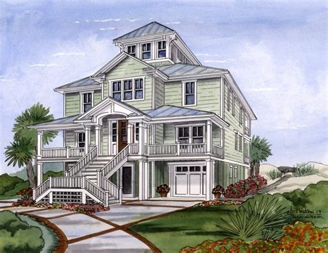 Crow's Nest Cottage | Beach house plan, Beach house plans, Coastal house plans