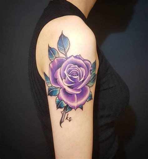 Top 73 Best Purple Flower Tattoo Ideas - [2021 Inspiration Guide]