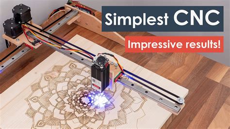 How I built the Simplest CNC Machine with minimum parts possible | DIY Laser Engraver - Laser Master