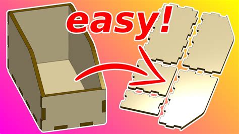 How to design a laser cut box - 3 designs & DXF making... free! - Redsail Laser