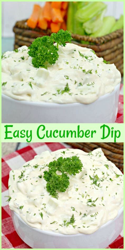 Easy Cucumber Dip - Pam's Daily Dish