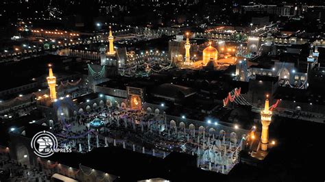 Imam Reza Shrine illuminated