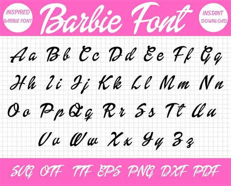 Free Barbie Font For Word