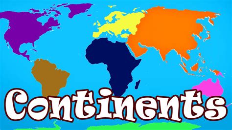 Kid Songs | Seven Continents Song for Children | The Continents Song ...