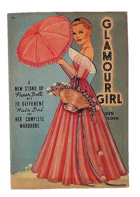 American Paper Doll Book "Glamour Girl" by Queen Holden