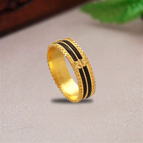 Buy 22Kt Gold Gents Elephant Hair Ring 93VC9528 Online from Vaibhav ...