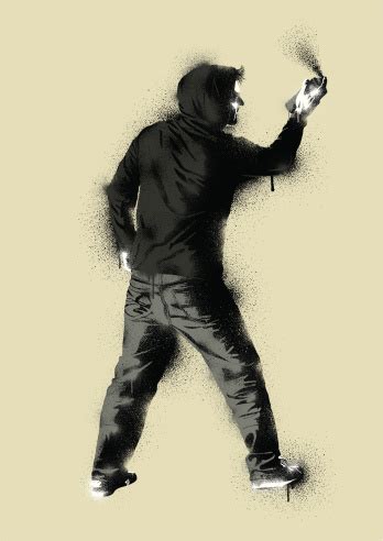 Graffiti Stencil Urban Artist Stock Illustration - Download Image Now - iStock