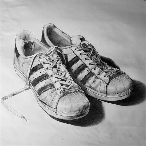 Observational drawing of shoes, me, pencil, 2019 : r/Art