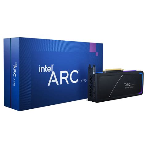 Intel Arc A770 Limited Edition 16GB PCI Express Graphics Card 21P01J00BA GPUs Video Graphics ...