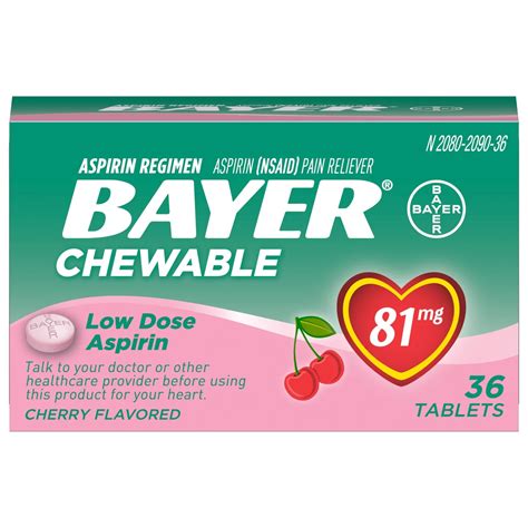 Bayer Aspirin Regimen Bayer Low Dose Safety Coated Aspirin 81mg, 32 Ct | lupon.gov.ph