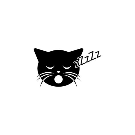 sleeping cat vector icon illustration 23195118 Vector Art at Vecteezy