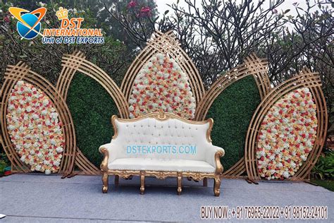 Ravishing Wedding Stage Backdrop Metal Arches - DST International