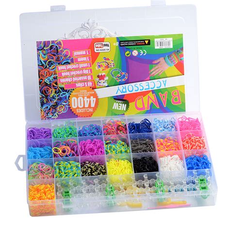 DIY Rainbow Loom Band Kit 4400 Bands - Make Rainbow Bracelets