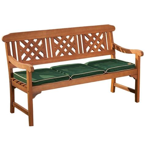 Wooden Garden Bench With Cushions - Four Seater Bench Cushion Sustainable Furniture : Here this ...