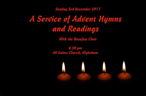 A Service of Advent Hymns and Readings | Upper Derwent