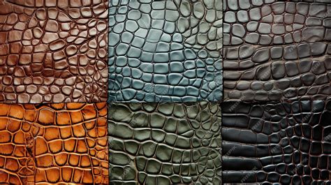 Premium AI Image | illustration of alligator skin tiles texture