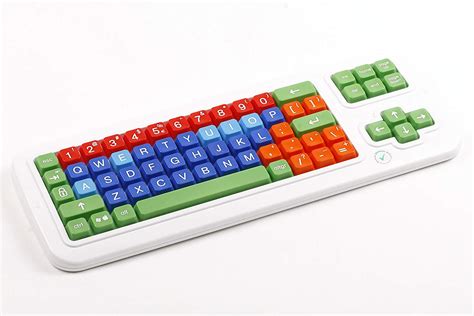 Clevy Large Print Mechanical solid spill proof Color coded Keyboard ...