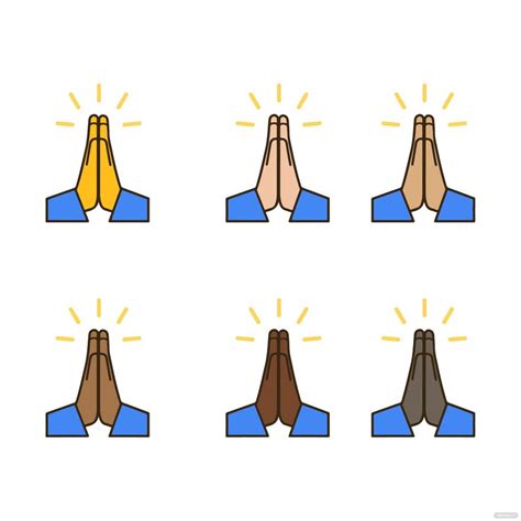 Free Vector Praying Hands Emoji Eps Illustrator Png Svg | The Best Porn ...