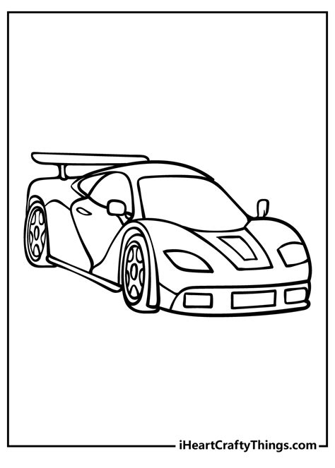 Race Car Track Coloring Pages For Kids