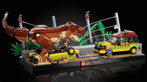 Jurassic Park T-Rex Breakout Of Paddock Scene Immortalized In LEGO ...